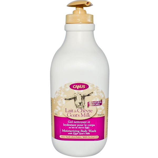 Canus, Goat's Milk, Moisturizing Body Wash, with Orchid Oil, 33.6 oz (1 L) (Discontinued Item) 