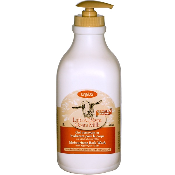 Canus, Goat's Milk, Moisturizing Body Wash with Marigold Oil, 33.6 oz (1 L) (Discontinued Item) 