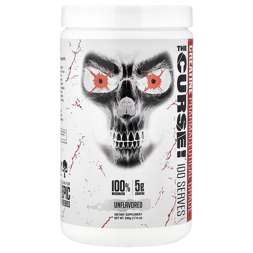JNX Sports, The Curse!®, Creatine, Unflavored, 17.6 oz (500 g)