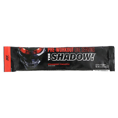 

JNX Sports The Shadow, перед тренировкой, клубничный и ананас, 1 шт., 9,7 г (0,34 унции)