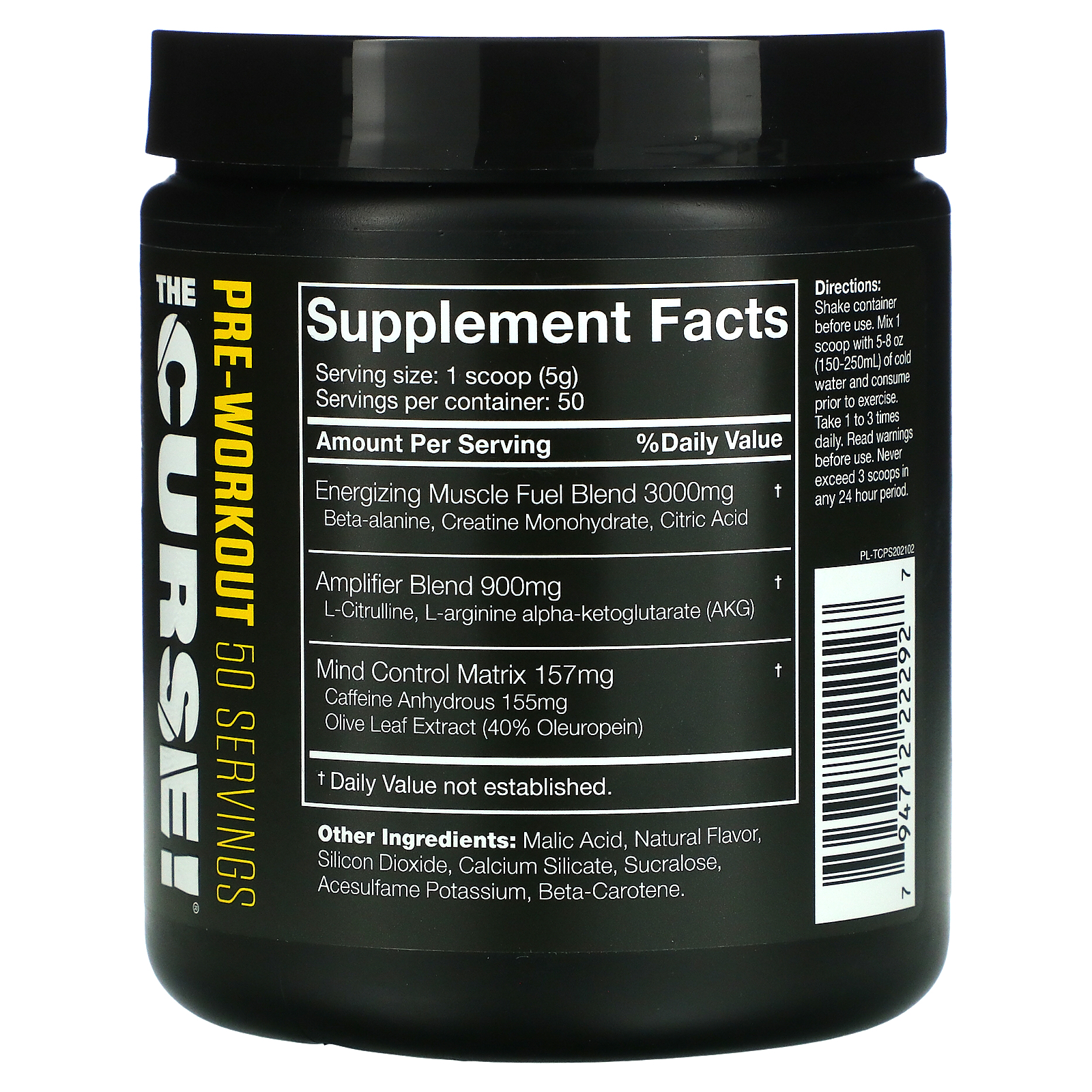 JNX Sports, The Curse, PreWorkout, Pineapple Shred, 8.8 oz (250 g)