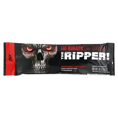 

JNX Sports The Ripper, сжигатель жира, арбузные конфеты, 1 шт., 5 г (0,18 унции)