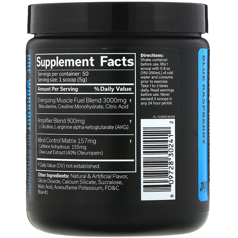 JNX Sports, The Curse, PreWorkout, Blue Raspberry, 8.8 oz (250 g) iHerb