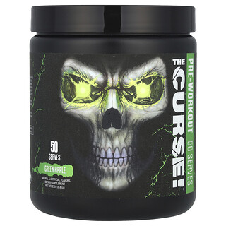 JNX Sports, The Curse!®, Suplemento preentrenamiento, Manzana verde, 250 g (8,8 oz)