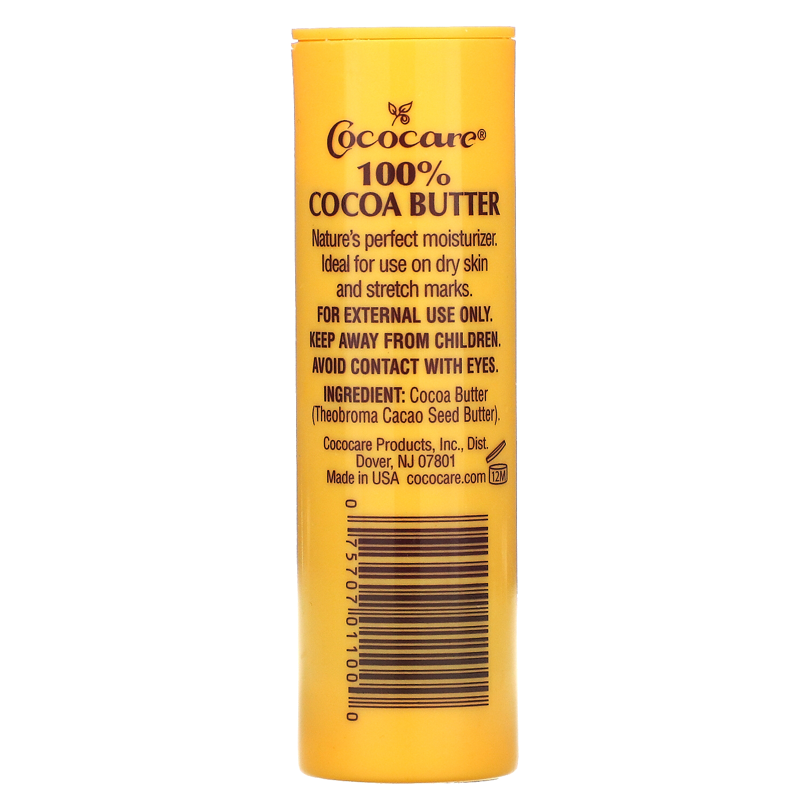 Cococare, 100 Cocoa Butter, The Yellow Stick, 1 oz (28 g) iHerb