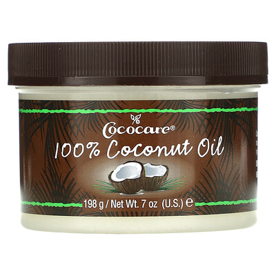 Cococare 100% кокосовое масло, 198 г (7 унций)
