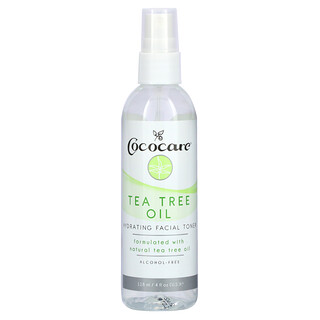 Cococare, Hydrating Facial Toner, Alcohol-Free, Tea Tree Oil, 4 fl oz (118 ml)