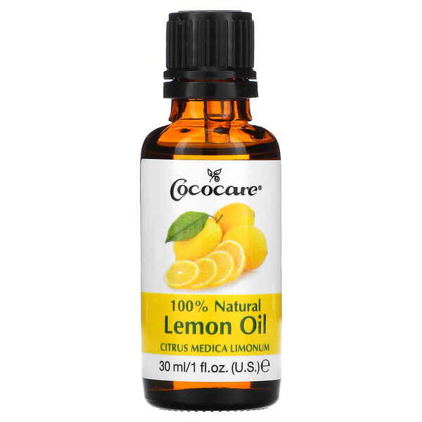 Cococare‏, 100% שמן לימון טבעי, לימון (Citrus Medica Limonum), 30 מ"ל (אונקיית נוזל 1)
