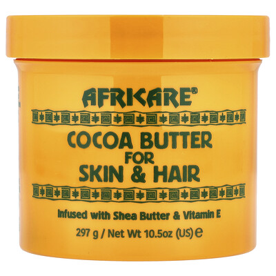 Cococare, Africare®, Manteca de cacao para la piel y el cabello, 297 g (10,5 oz)