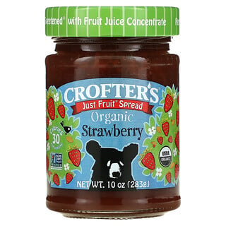 Crofter's Organic, Just Fruit Spread, Strawberry, 10 oz (283 g)