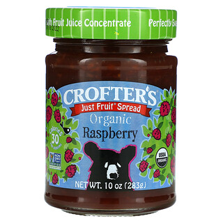 Crofter's Organic, 简便水果涂酱，有机树莓味，10 盎司（283 克）