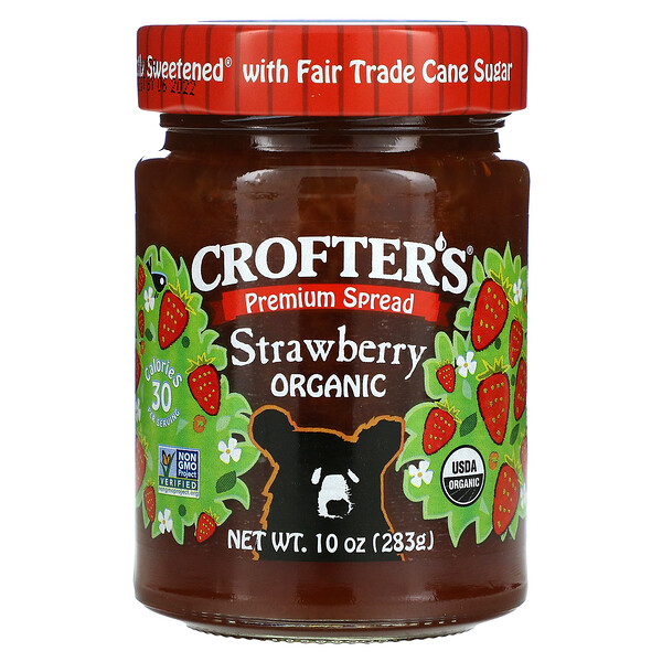 Crofter's Organic, Organic Premium Spread, Strawberry, 10 oz (283 g)