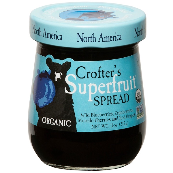Crofter's Organic, Organic, Superfruit Spread, джем из супер-фруктов, Северная Америка, 11 унций (312 г)