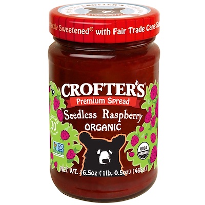 Crofter's Organic 有機優質調味品,無籽覆盆子,16.5盎司(468克)