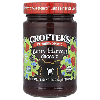 Crofter's Organic, 有機優質塗醬，漿果，16.5 盎司（468 克）