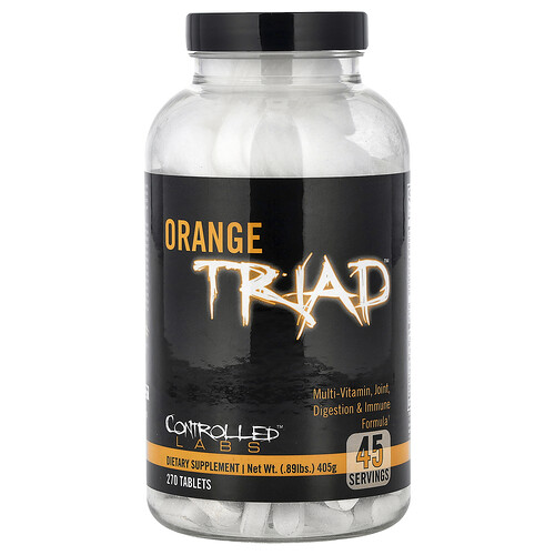 Controlled Labs Orange Triad™, Multi-Vitamin, Joint, Digestion & Immune Formula, 270 Tablets