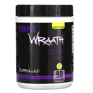 Controlled Labs, Purple Wraath, Limonada Púrpura, 2.44 lbs (1108 g)