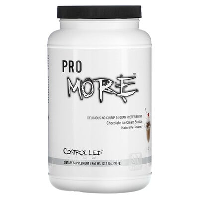 

Controlled Labs PROmore, Protein Matrix, воскресное шоколадное мороженое, 961 г (2,1 фунта)