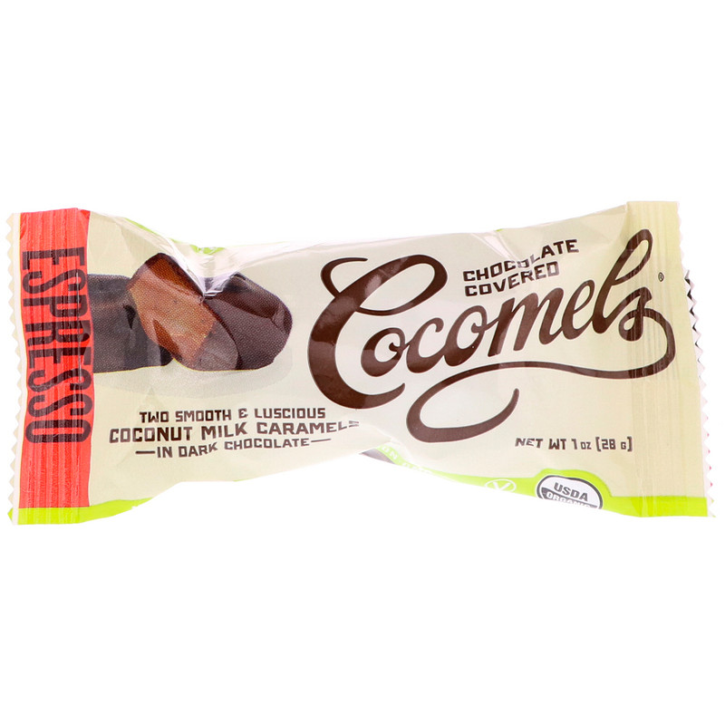 Cocomels Organic Chocolate Covered Coconut Milk Caramels Espresso