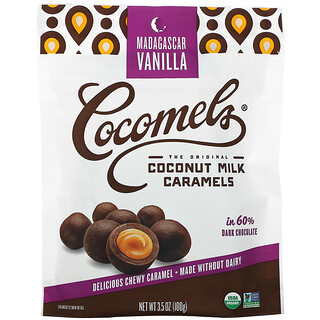Cocomels, 椰奶焦糖，小份，馬達加斯加香草，3.5 盎司（100 克）