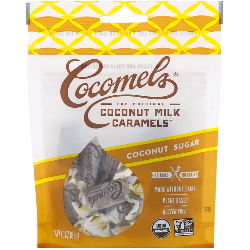 Cocomels, Coconut Milk Caramels, Coconut Sugar, 3 Oz (85 G)