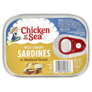 Chicken of the Sea, Wilde sardines in mosterdsaus, 106 g