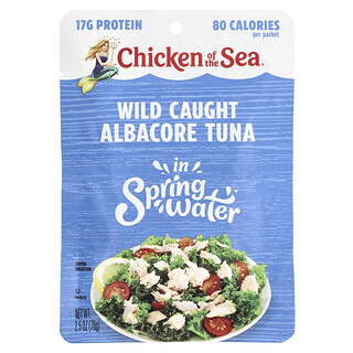 Chicken of the Sea, Wilde Albacore Tonijn, Bronwater, 70 g