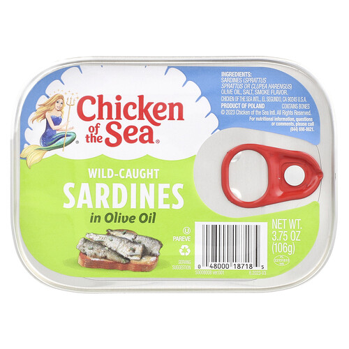 Chicken Of The Sea Wild-Caught Sardines in Olive Oil, 3.75 oz ( 106 g)