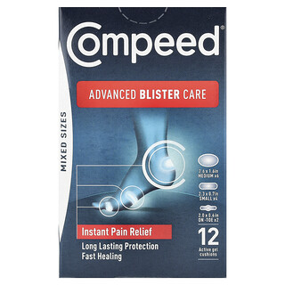 Compeed, Advanced Blister Care，混合尺寸，12 个活性凝胶垫