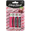 Chapstick, Lip Care Skin Protectant, Classic Cherry, 3 Sticks, 0.15 oz (4 g) Each