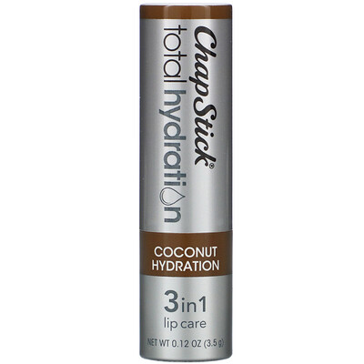 Chapstick Total Hydration, 3 in 1 Lip Care, Coconut Hydration, 0.12 oz (3.5 g)