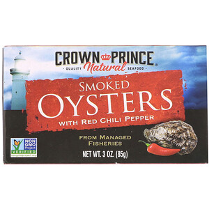 Отзывы о Краун Принс Нэчуралс, Smoked Oysters, with Red Chili Pepper, 3 oz (85 g)