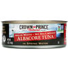 Crown Prince Natural, Albacore Tuna, Solid White - No Salt Added, In Spring Water, 5 oz (142 g)
