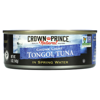 Crown Prince Natural австралийский тунец, диетический, в родниковой воде, 142 г (5 унций)