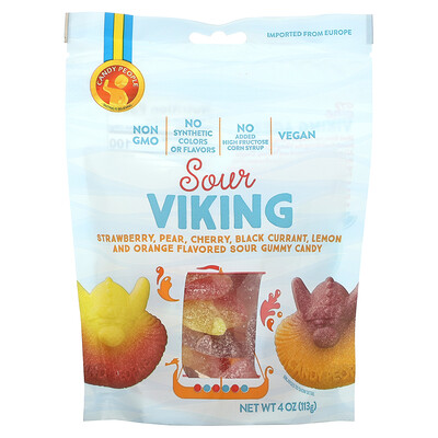 Candy People Sour Viking, ассорти вкусов, 113 г (4 унции)