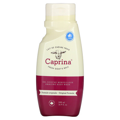 Купить Caprina Fresh Goat's Milk, Невероятное средство для мытья тела, оригинальная формула, 16, 9 жидких унций (500 мл)