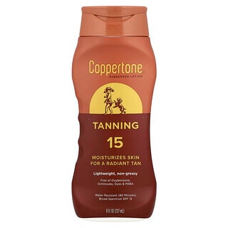 Coppertone, 美黑，抗晒乳液，SPF 15，8 液量盎司（237 毫升）