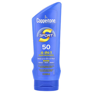 Coppertone, 运动系列抗晒乳液，4 合 1 功效，SPF 50，7 液量盎司（207 毫升）