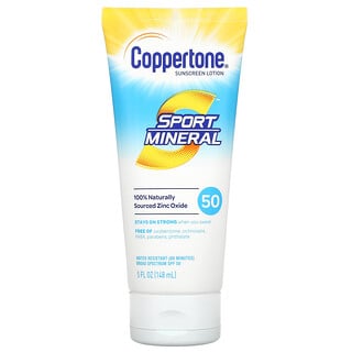 Coppertone, Sport Mineral, Sunscreen Lotion, SPF 50, 5 fl oz (148 ml)