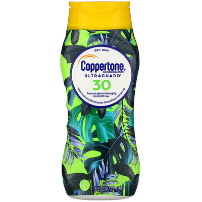 Coppertone Ultra Guard, Sunscreen Lotion, SPF 30, 8 fl oz (237 ml)