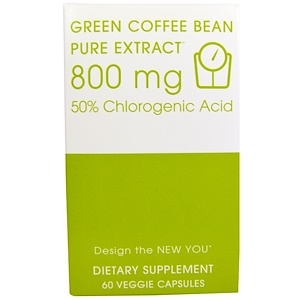 Отзывы о Криэйтив Байосаэнс, Green Coffee Bean, Pure Extract, 800 mg, 60 Veggie Caps