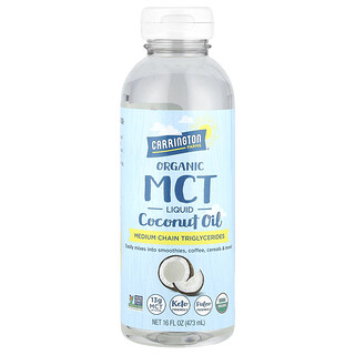 Carrington Farms, Organic MCT Liquid Coconut Oil, 16 fl oz (473 ml)