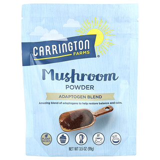 Carrington Farms, Hubový prášok, zmes adaptogénov, 99 g