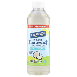 Carrington Farms, Minyak Masak Kelapa Organik, Tidak Berperisa, 16 fl oz (473 ml)