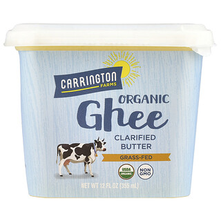Carrington Farms, Mentega Ghee Organik, Diberi Rumput, 12 fl oz (355 ml)
