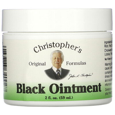 Christopher's Original Formulas Black Ointment, противовоспалительная, 59 мл (2 жидкие унции)