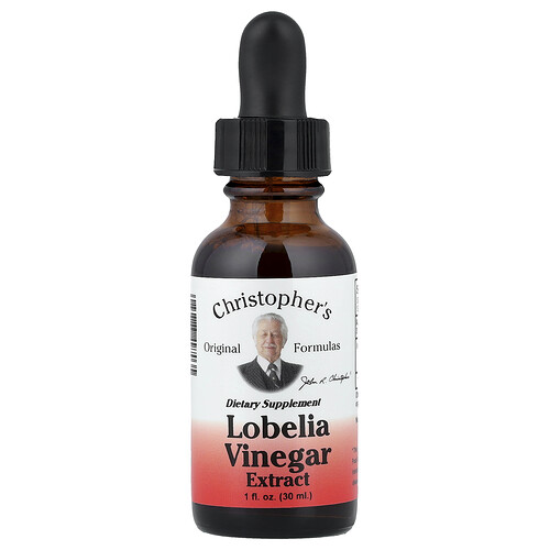 Christopher's Original Formulas Lobelia Vinegar Extract, 1 fl oz (30 ml)
