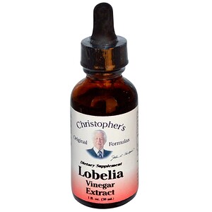 Отзывы о Кристоферс Оригинал Формулас, Lobelia Vinegar Extract, 1 fl oz (30 ml)