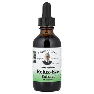 Christopher's Original Formulas, Relax-Eze 提取物，2 液量盎司（59 毫升）