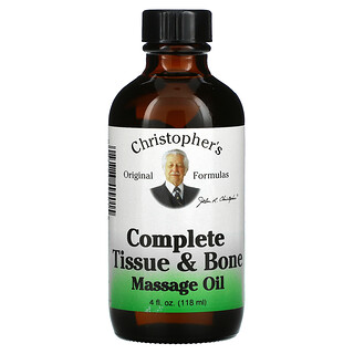 Christopher's Original Formulas, Complete Tissue & Bone Massage Oil (Aceite Completo Para el Tejido y los Huesos) , 4 fl oz (118 ml)